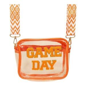 Clear Game Day Stadium  Bag Purse~Orange NWT